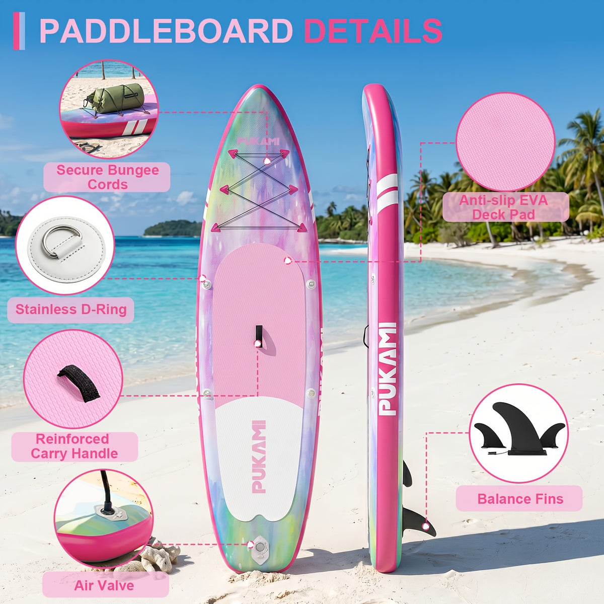 450Lbs Inflatable Stand Up Paddle Board, 11' X 33" Extra Wide SUP for Adults with Premium Additions Kit & Backpack, Seat, Non-Slip Stable Deck, Blow Up Kayak for Yoga, Fishing & Surf