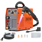 FEIFANKE 50A Plasma Cutter, 110V/220V, Non-Touch Pilot Arc, Non-High Frequency Blow-Back Start, 20mm Max Cut, Air Sensor, Digital Display, PT/2T/4T, Overheat Protection for Automotive Repair, Metal Fabrication, DIY