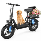 749W Powerful Motor Electric Scooter, 48V 18Ah Large Battery, 35 Miles Long Range, Detachable Rear Storage Box, Perfect for Commute Travel Shopping Campus