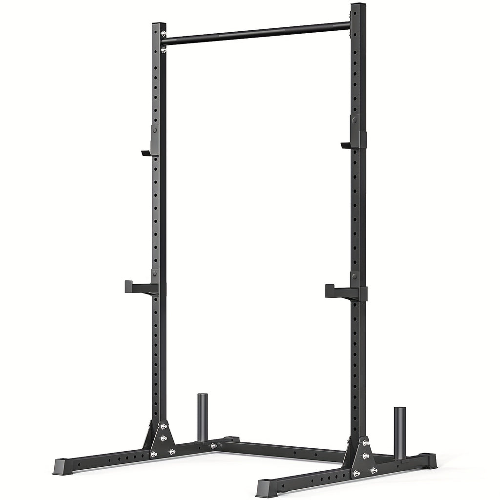 Power Rack for Home Squats and Bench Presses — 800 lb Capacity, Pull-Up Bar and Plate Storage