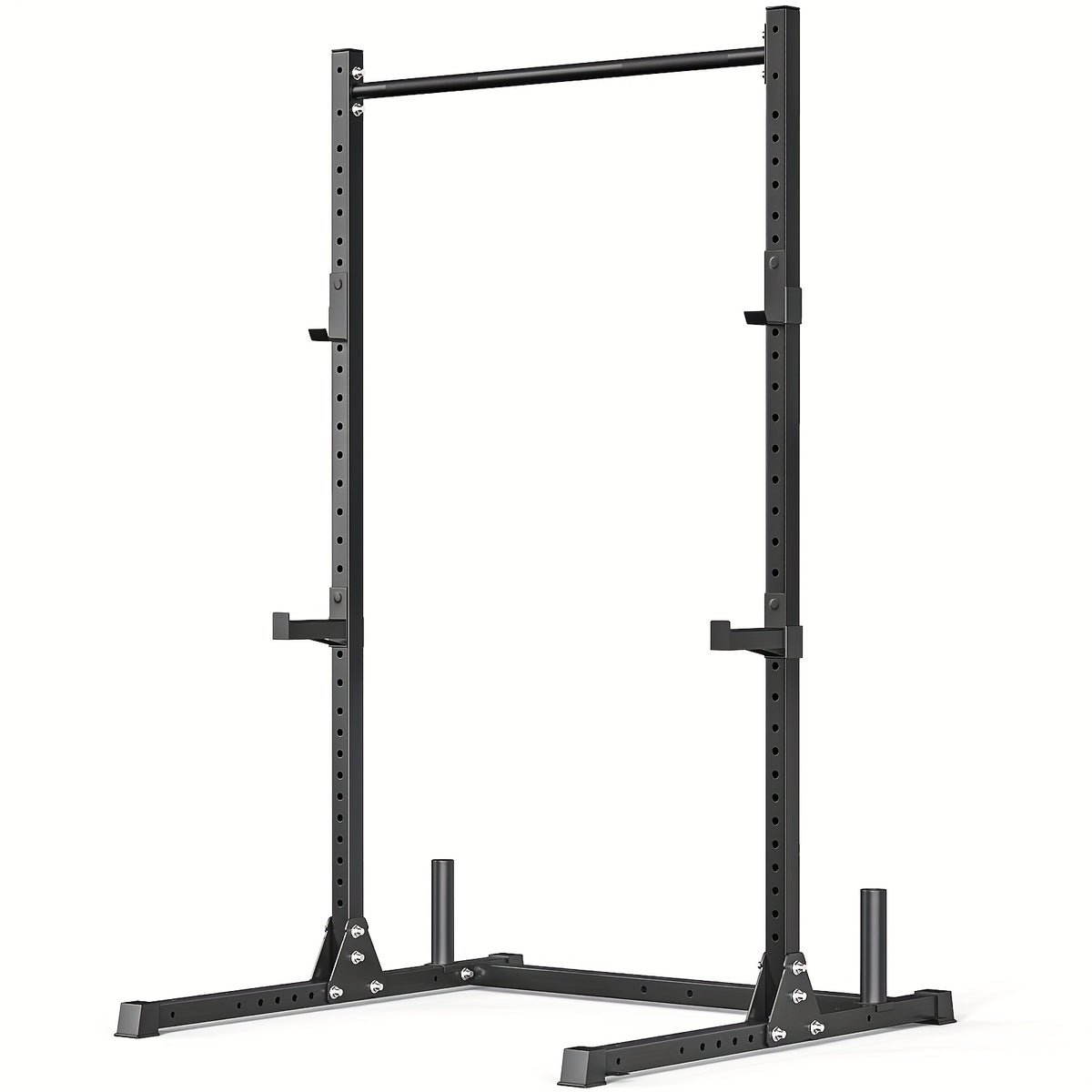 Power Rack for Home Squats and Bench Presses — 800 lb Capacity, Pull-Up Bar and Plate Storage