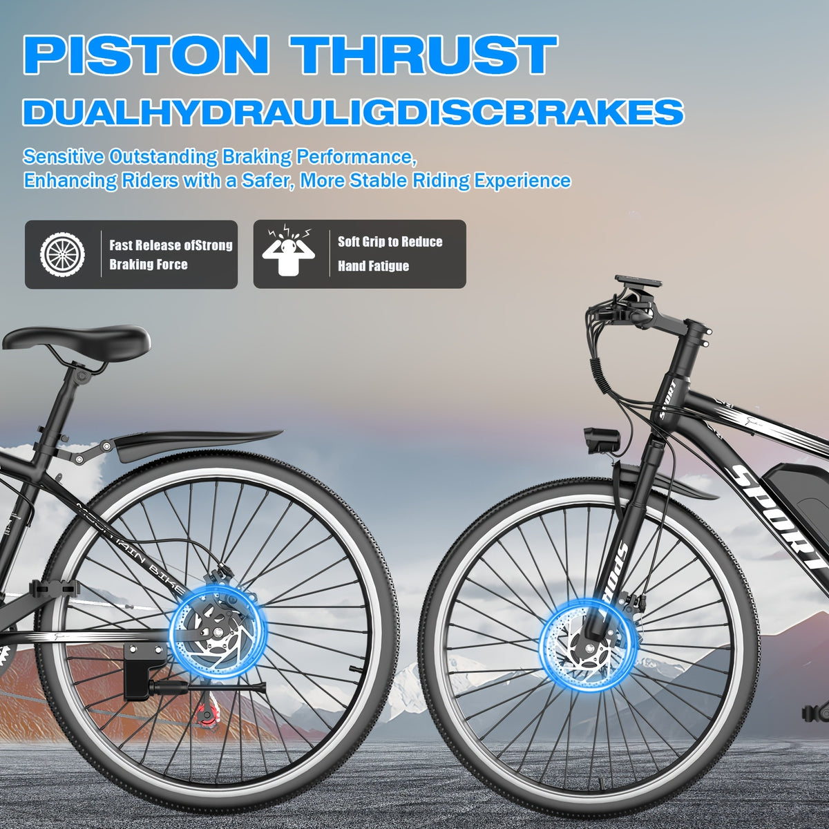 26-Inch Electric Power-Assist Bicycle, 48V 10AH Removable Battery, 749W Peak Power Motor, Up to 45 Miles Range, Max Speed 24MPH for Easier Travel. an Ideal Gift Choice!