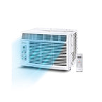 [Midea 5000 BTU Window AC] Midea 5000 BTU Window Air Conditioner, Cool Up to 150 Sq.Ft, Mechanical Knob/ Electronic Digital Control, Window Mount AC for Small Bedroom Office, White