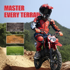 Gift Ideas Dirt Bike - 49CC 2-Stroke Dirt Bike - Gas Powered Off Road Motorcycle - 2 Stroke Dirtbike Motorcycle - Mini Bike - Pocket Motorcycle With Front And Rear Disc Brake - Max Speed 24MPH - And Outdoor Play Motorcycle - Without Battery