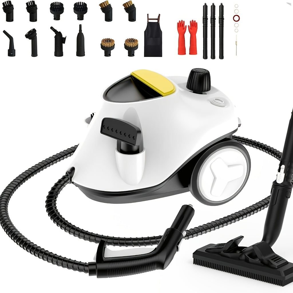 Steam Cleaner, Powerful Multipurpose Handheld Steam Mop for Home Use, 21 Attachments, Heavy Duty Steamer for Carpets, Floors, Cars, Tiles, Crack Cleaning, Turquoise
