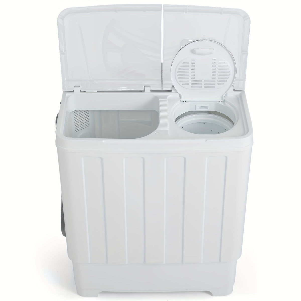 Portable Washing Machine, 2-in-1 Compact Twin Tub Washer and Spinner with Drain Pump and Time Control