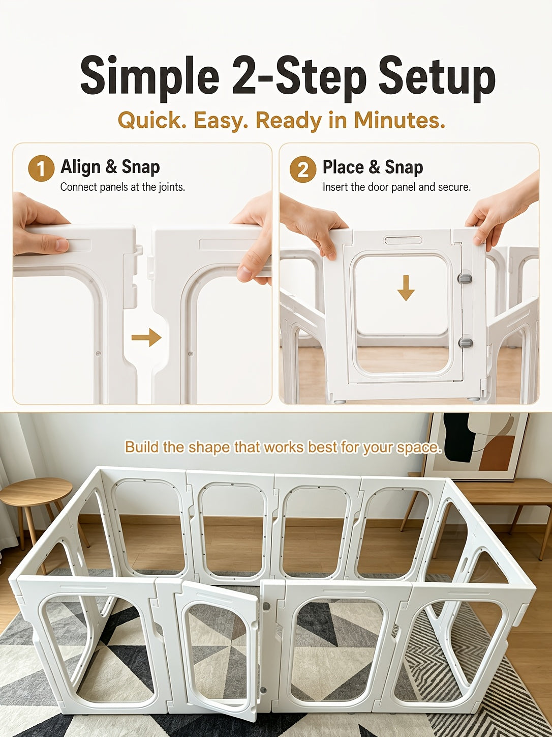 [Acrylic Pet Playpen] Clear Acrylic Dog Playpen With Door, For Puppy Cat Rabbit Transparent Pet Pen, Indoor Dog Playpen, Dog Fence, Easy Assembly And Cleaning Dog Pen For Small To Medium Dogs