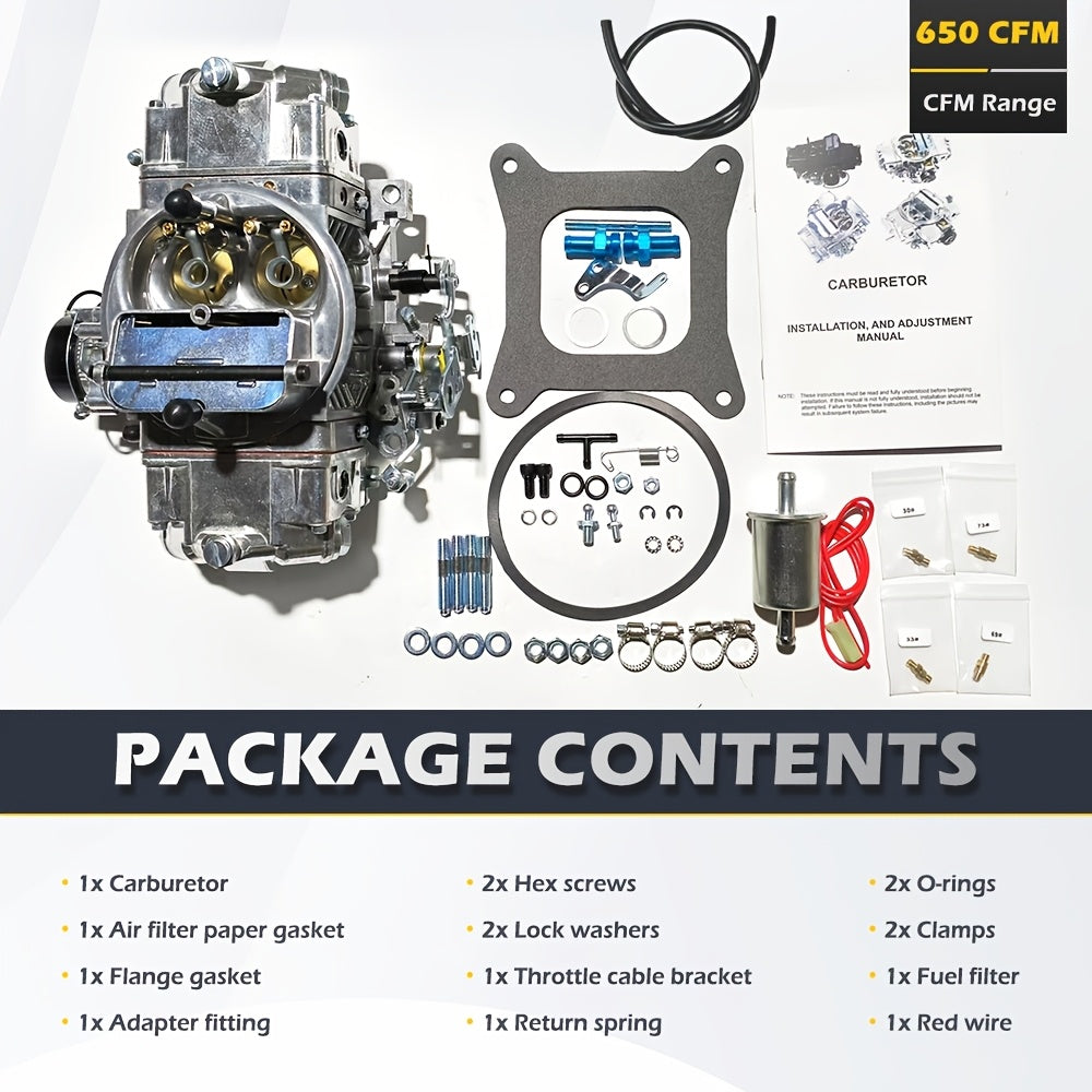 Carburetor for Chevy, for Ford, for Oldsmobile, for Pontiac, for Buick, for Plymouth, for Dodge 4-Barrel BR-67255 Electric Choke, Mechanical Secondary