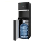 GUNJI 110V Bottom-Mounted Water Cooler Dispenser for 5-Gallon Bottles, with Hot, Cold, and Room Temperature Indicator Lights, Designed Specifically for Homes, Apartments, and Offices