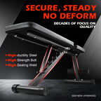 Heavy Duty Adjustable Weight Bench with Resistance Bands And Leg Support, Multi-Function Sit-Up Bench for Home Strength Training, Bench Press, Push-Ups And Ab Workout