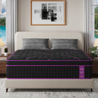 12-Inch/14-Inch Hybrid Mattress, Twn, Full Queen &King Sizes, Ergonomic Support, Individually Wrapped Springs & Memory Foam, Medium Firm