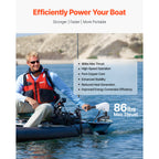 86lb 24V Thrust Electric Trolling Motor Saltwater Trolling Boat Engine for Kayak