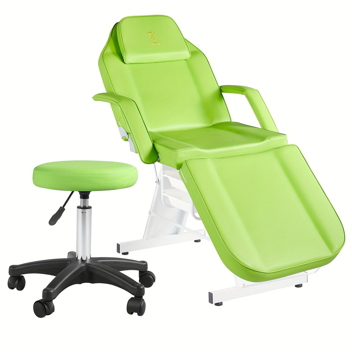 Tattoo Chair Adjustable, Facial Chair Multipurpose 73 Inch Spa Facial Bed With Massage Equipment Stool For Beauty Spa Tattoo