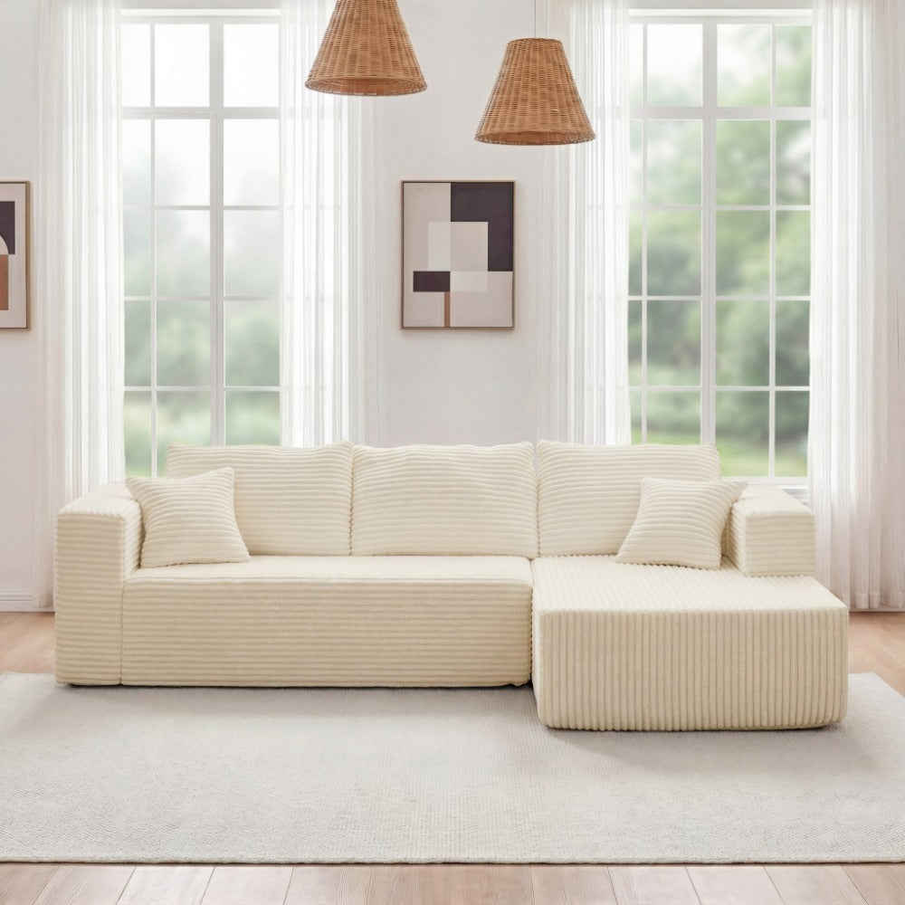 Modular Combination Sofa, Comfortable and Fluffy, L-shaped, Dark Black Color, Suitable for the Living Room, Deep Seat Design, Memory Foam, Boneless Velvet Fabric