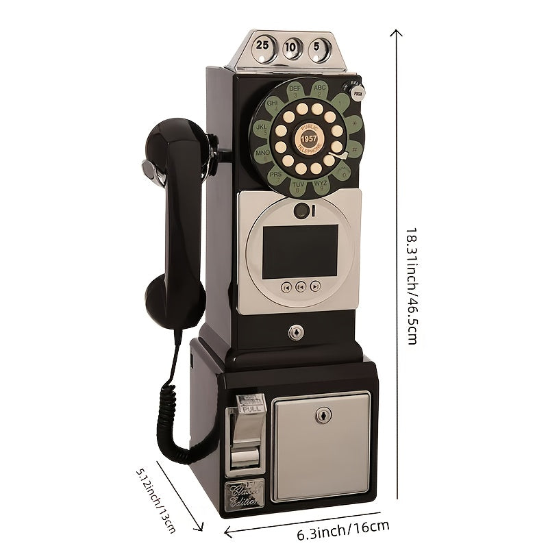 FiayaCom Video Guestbook Retro Phone, Audio Wedding Phone, with A Messaging Feature, Record Preserve Your Special Occasions, for Wedding, Bridal Shower, Baby Shower, Birthday, Graduations, Anniversary