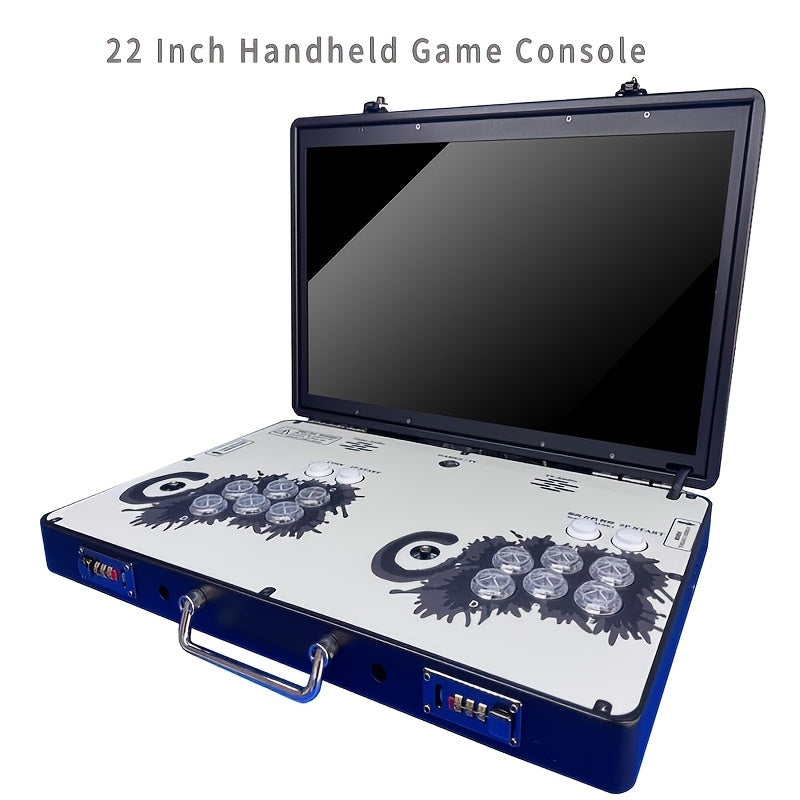 Arcade Game Console 22 Inch Creative Easter Arcades Ful Ize Stand-Up Folding Easter Arade Machines 4 Player Multiple Languages 22" LED Screen 2 Sanwa Oysticks 2Joystick Gamepad