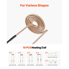 VEVOR Induction Heater Bolt Removal, 1100W 110V Magnetic Induction Heater Kit, Handheld Nut Buster Tool, Mini Heating Machine for Rusty Screw Removing, Car Garage Repairing Tools with 8 / 10 Coil and Box