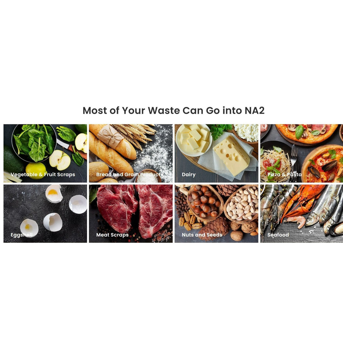 Smart Kitchen Electric Waste Composter, 2.5L Auto Food Cycler, Single Button, Grind Dry Kitchen Waste, 2X Drying- Electric Countertop Compost Bin (Stainless Steel)