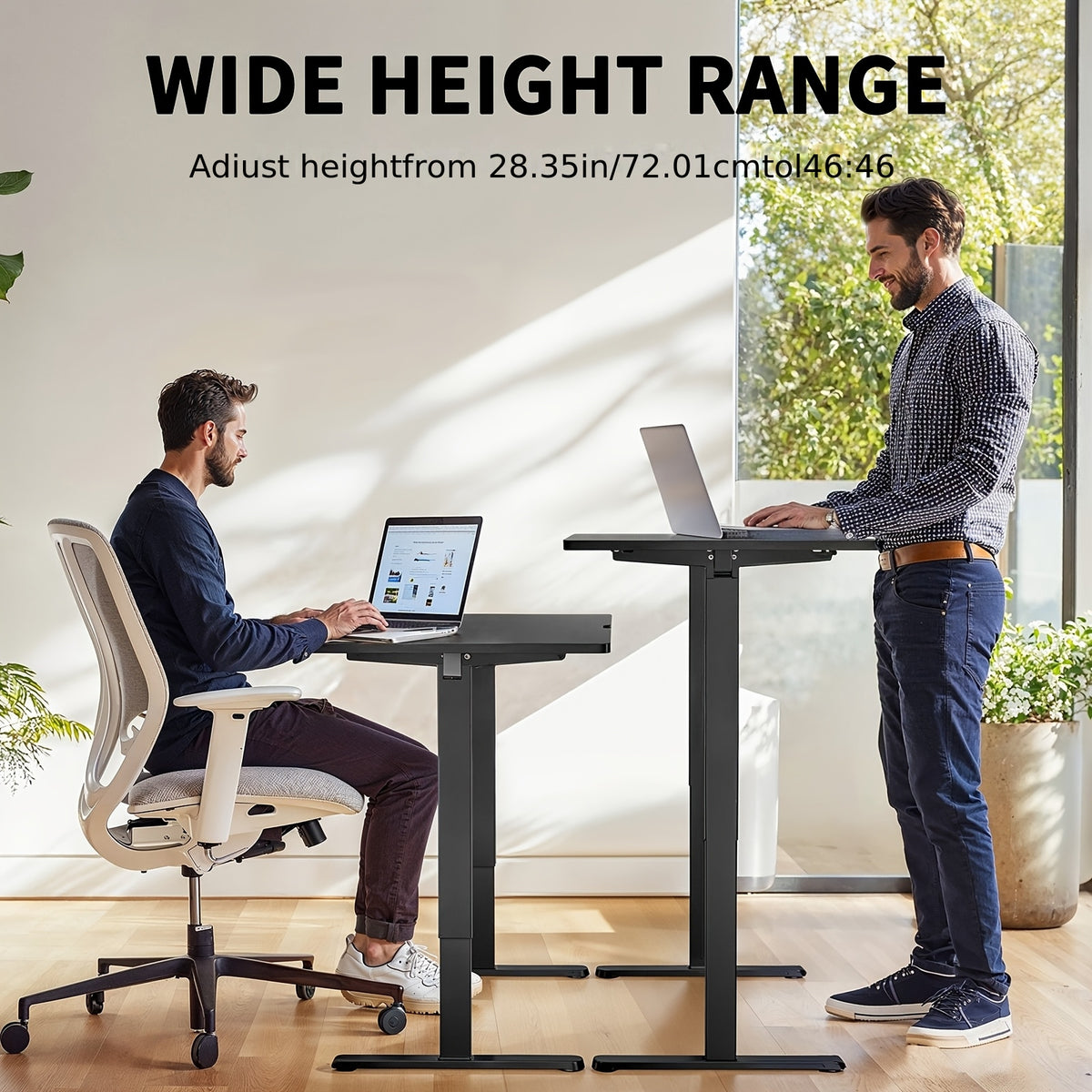 UP TO 40% OFF 63/55/48 Inch Adjustable Height Electric Lift Desk, Ergonomically Designed Office Desk, Gaming Desk, Suitable For Home Offices, Cafes, Restaurants, Electric Standing Table, Easter Gift