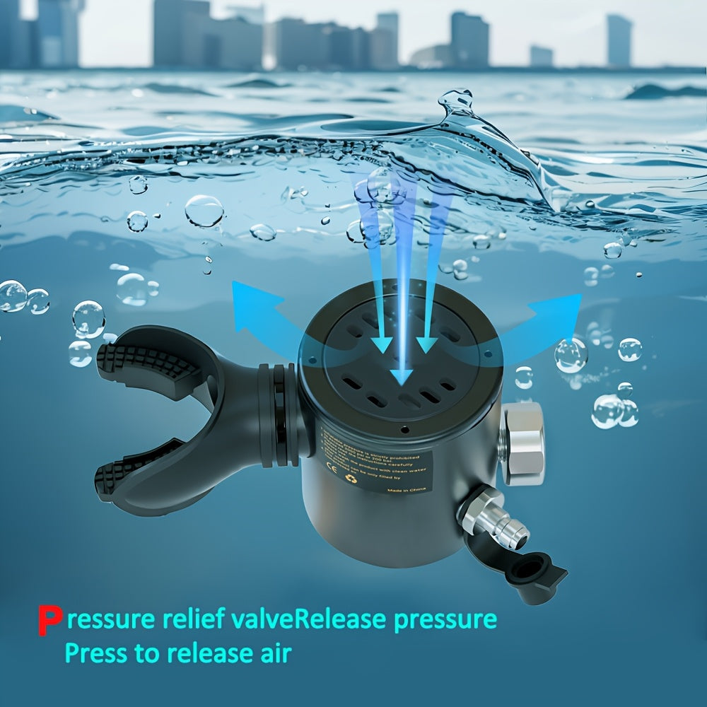 HOUVAN 16.91 oz Mini Diving Tanks Aluminum Alloy Diving Oxygen Cylinder Suitable For Underwater Photography, Underwater Recreation, Snorkeling Practice, Perfect | Portable Shallow Diving Cylinder | Boat Backup Air Source | Snorkeling Diving Tank