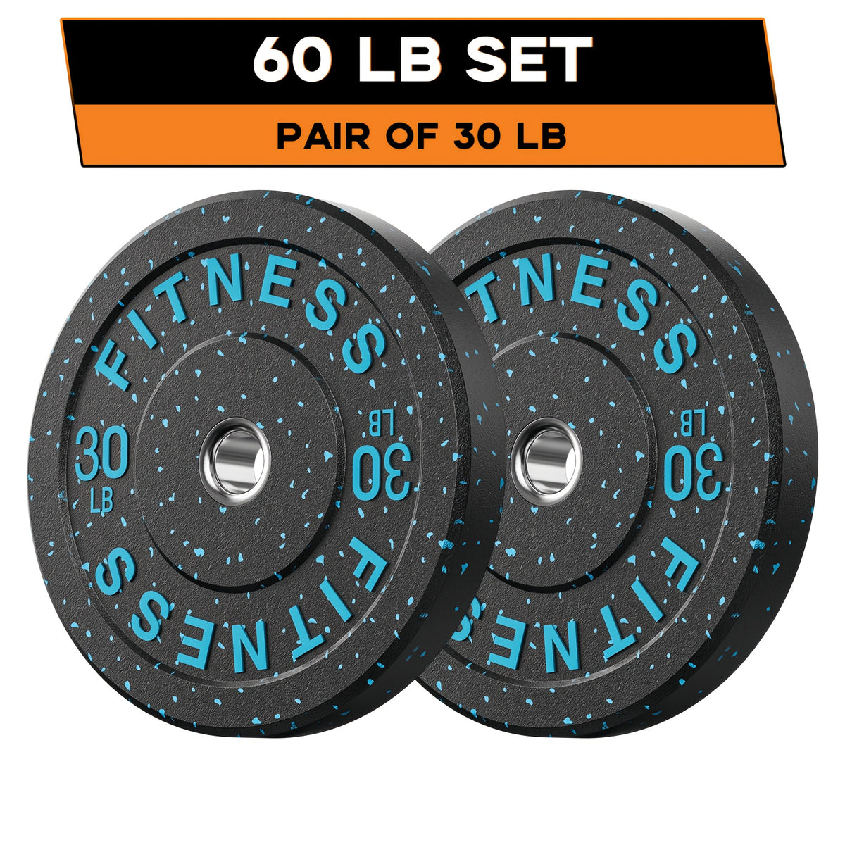 45-650Lbs High Bounce Bumper Plates, 2 Inch Colored Fleck Rubber Weight Plates For Heavy Lifters, Powerlifting, CrossFit, Deadlift, Squat, Home Gym, Strength Workout, For Men, Women, Big Weight Enthusiasts