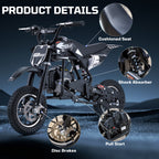 40cc Gas Powered Minibike, 4-Stroke, 20 Mph, 160 lbs Maximum Load, Ideal for Off-Road and Trail Riding, DB001 sports & outdoor play motorcycle