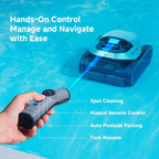 Dreame NEW Z1 Pro Cordless Robotic Pool Cleaner, LiFi Remote Control, 8000 GPH Suction, Waterline Horizontal Cleaning, Auto-Retrieval, Automatic Pool Vacuum for Above & In-Ground Pools, Upgraded Version