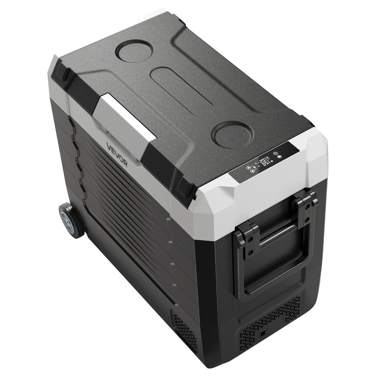 Car Refrigerator by VEVOR, 58 QT Dual-Zone Electric Cooler for RV Travel and Camping Trips
