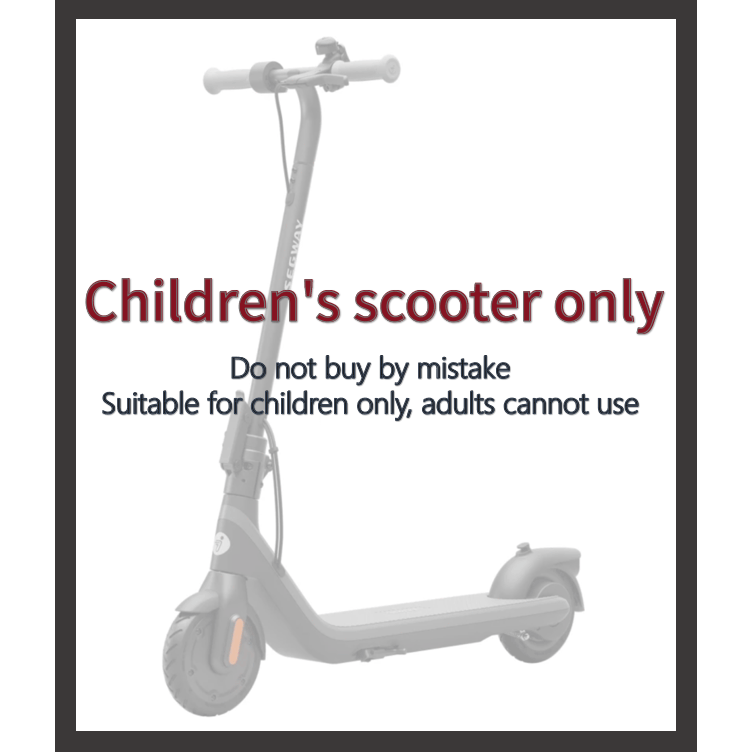 Segway DLX 2 Kids Electric Kick Scooter, 12.4 mph Max Speed, 9.3 Miles Max Range, Ages 6+, Black
