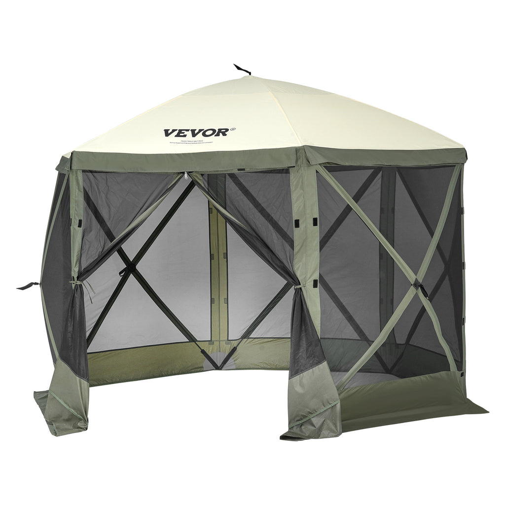 Pop-Up Screen Gazebo Tent by VEVOR, Removable Privacy Panels for Camping, Picnics and Backyard Gatherings