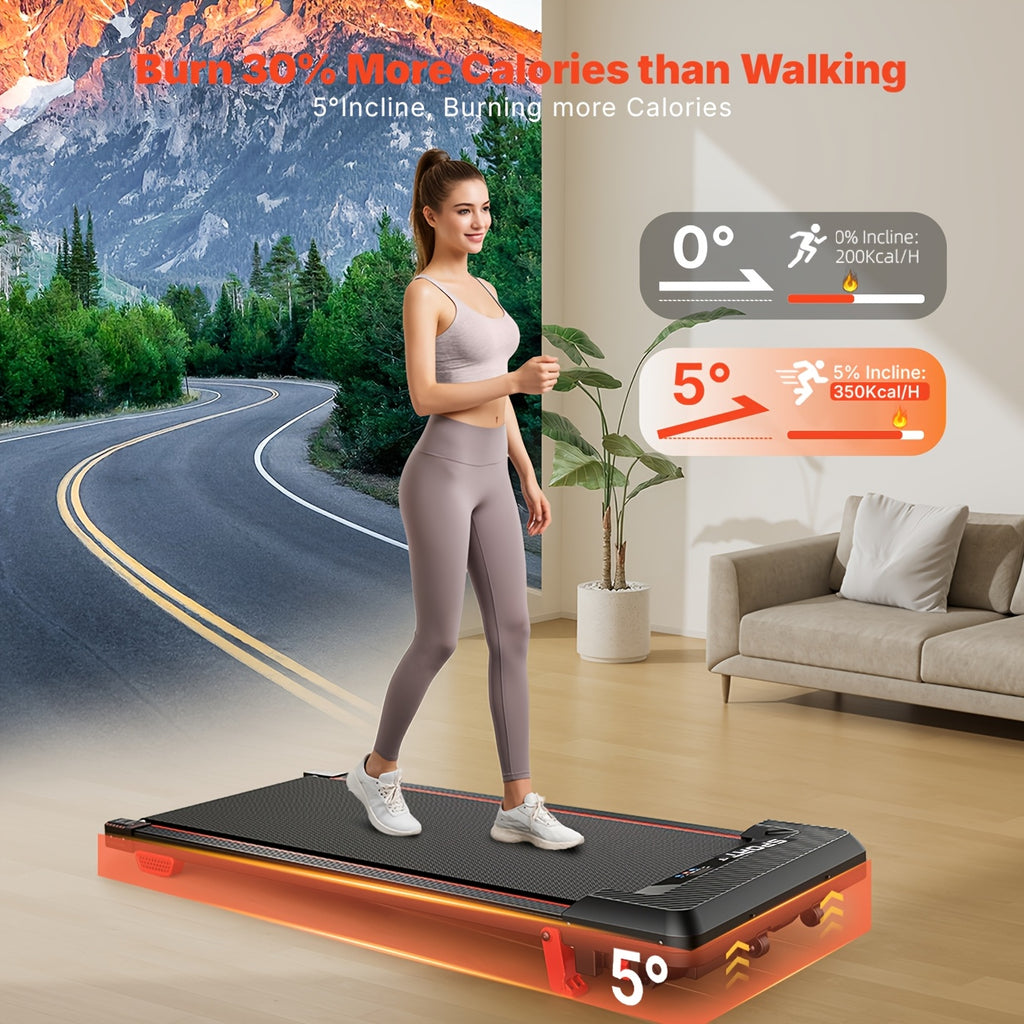 Walking Pad 4in 1 for Walking And Jogging, Under Desk Treadmill for Home Office, Portable Walking Pad Treadmill Under Desk, Desk Treadmill In LED Display, Best for Christmas, Perfect for Thanksgiving