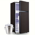 2.4 CU.FT. Mini Fridge with Freezer, Personal Refrigerator, Small Size Refrigerator with 7 Level Adjustable Temperature and Double Door