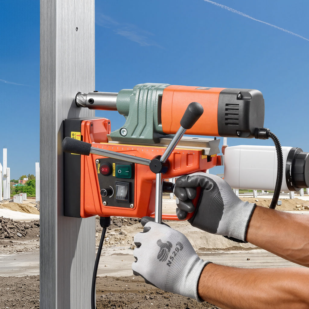 VEVOR Magnetic Drill Press with 2-Inch Coring Capacity and Variable Speed for Steel Fabrication and Jobsites