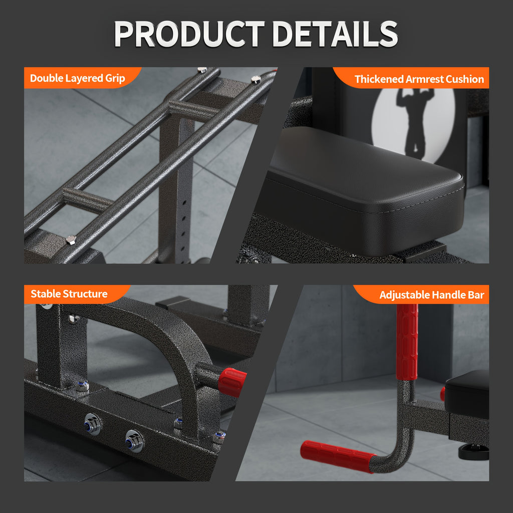 SogesPower Power Tower Pull Up Dip Stand with Adjustable Height for Home Gym Strength Training