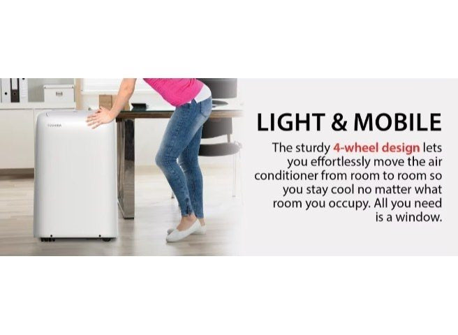Toshiba Smart Wi-Fi Portable Air Conditioner up to 450 sq ft Cools