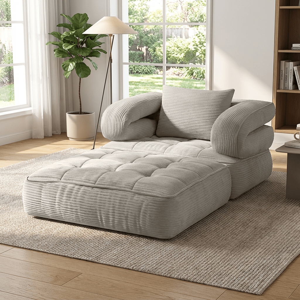 Black Friday Deal, Local Warehouse Ship 3-in-1 Compression Fold Sofa Bed, Single Convertible Chair Bed W/ Backrest & Pillow, Multi-Functional Lounge for Living Room Bedroom Apartment, for Napping, Overnight Guests, Reading & Relax, Great Gift Option