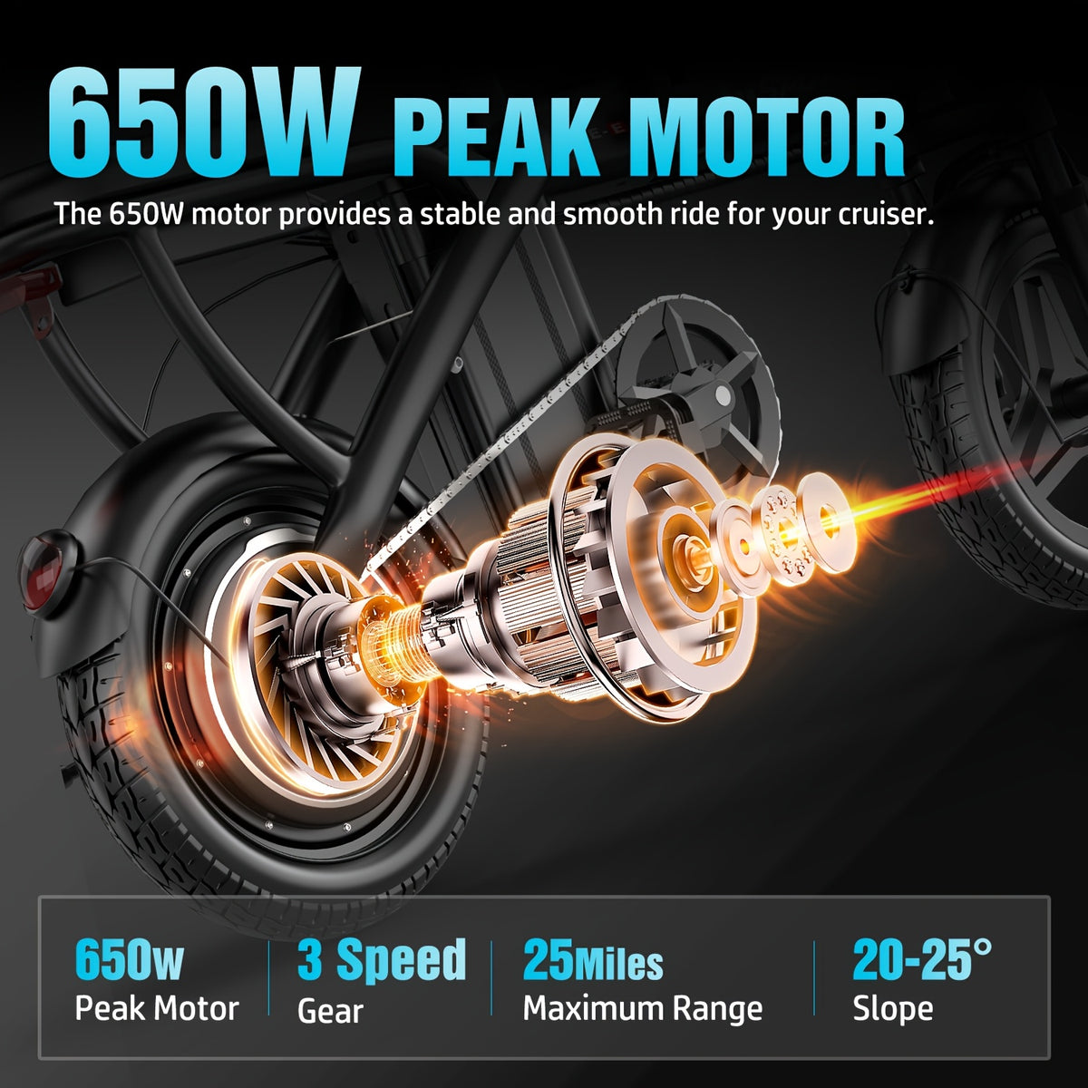 Z6 Electric Bike for Adults And Teens, 650W Folding Electric Bike, 48V 7.8Ah Removable Lithium Battery, Stylish 14 Inch Commuter Electric Bike, Double-person Mini Bicycle, Best Value Choice
