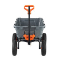 Garden Dump Cart – VEVOR 6.48 cu. ft. Yard Wagon for Heavy Loads and Tractor or Lawnmower Towing