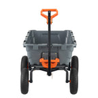 Garden Dump Cart – VEVOR 6.48 cu. ft. Yard Wagon for Heavy Loads and Tractor or Lawnmower Towing