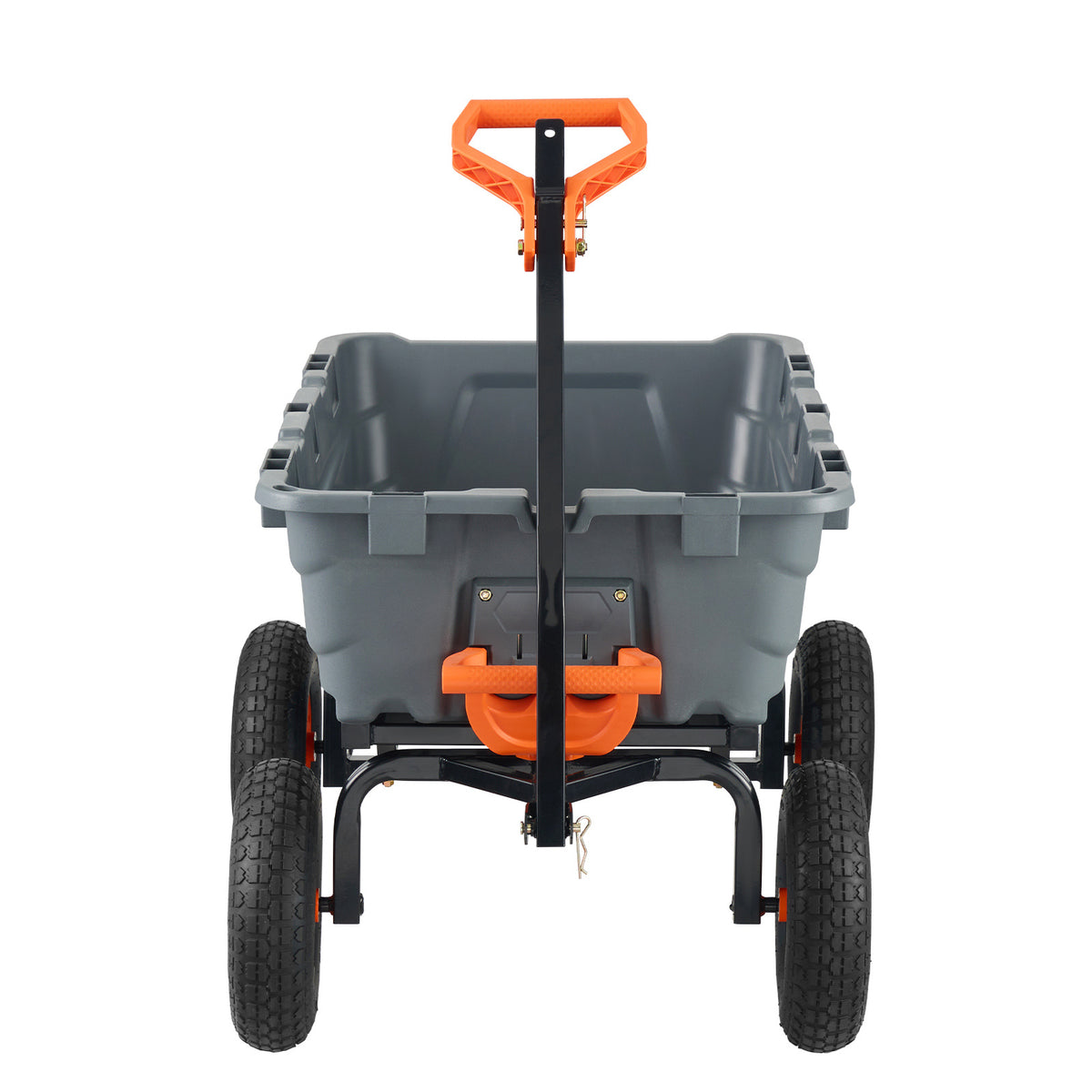Garden Dump Cart – VEVOR 6.48 cu. ft. Yard Wagon for Heavy Loads and Tractor or Lawnmower Towing
