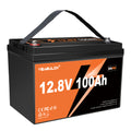 12V 100/150Ah LiFePO4 Battery, Deep Cycle Rechargeable Lithium Battery, Built-in BMS, 1280/1920Wh, Very Suitable for RV, Off Grid, Solar And Camping Use