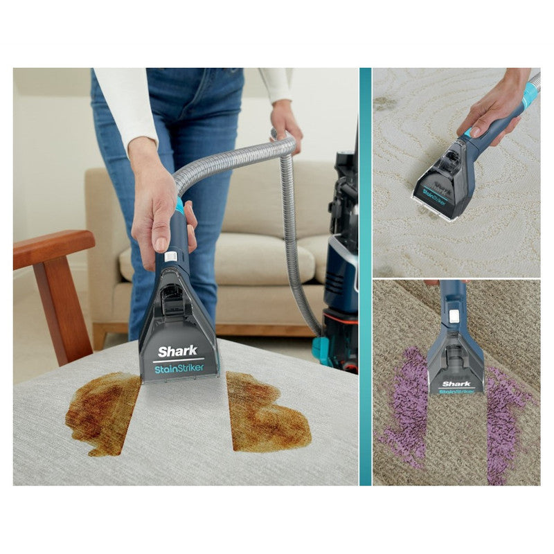Shark R-EX200 CarpetXpert Deep Cleaner for Carpet, Rugs & Upholstery with StainStriker, Navy - Certified Refurbished