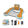 Adult Inflatable Pool Float Chair | 1 Built-In Cup Holder | 12Mm EVA Soft Foam | Mesh Seat Surface | Pool Lounger Float Bed | Floating Seat for Lakes, Pools, And Boats
