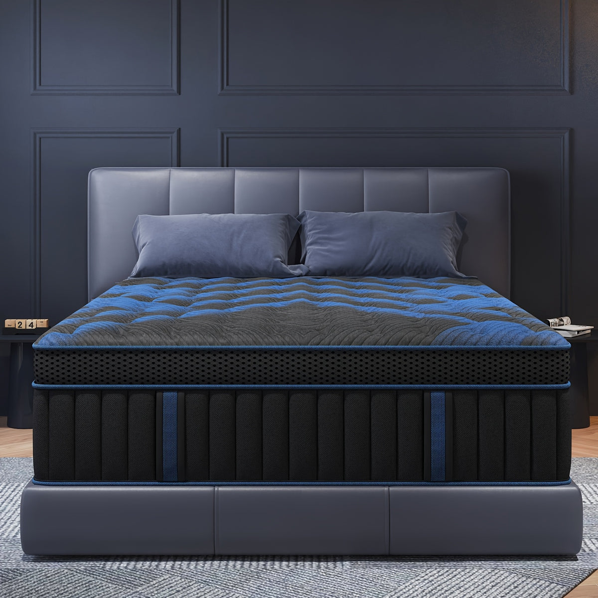 14 Inch Gel Memory Foam Mattress Hybrid Pocket Spring Twin Full Queen King Bed Mattress In A Box, Euro Top Medium Firm for Back & Lumbar Support, Individual Pocket Spring Bed for Motion Isolation & Fiberglass Free