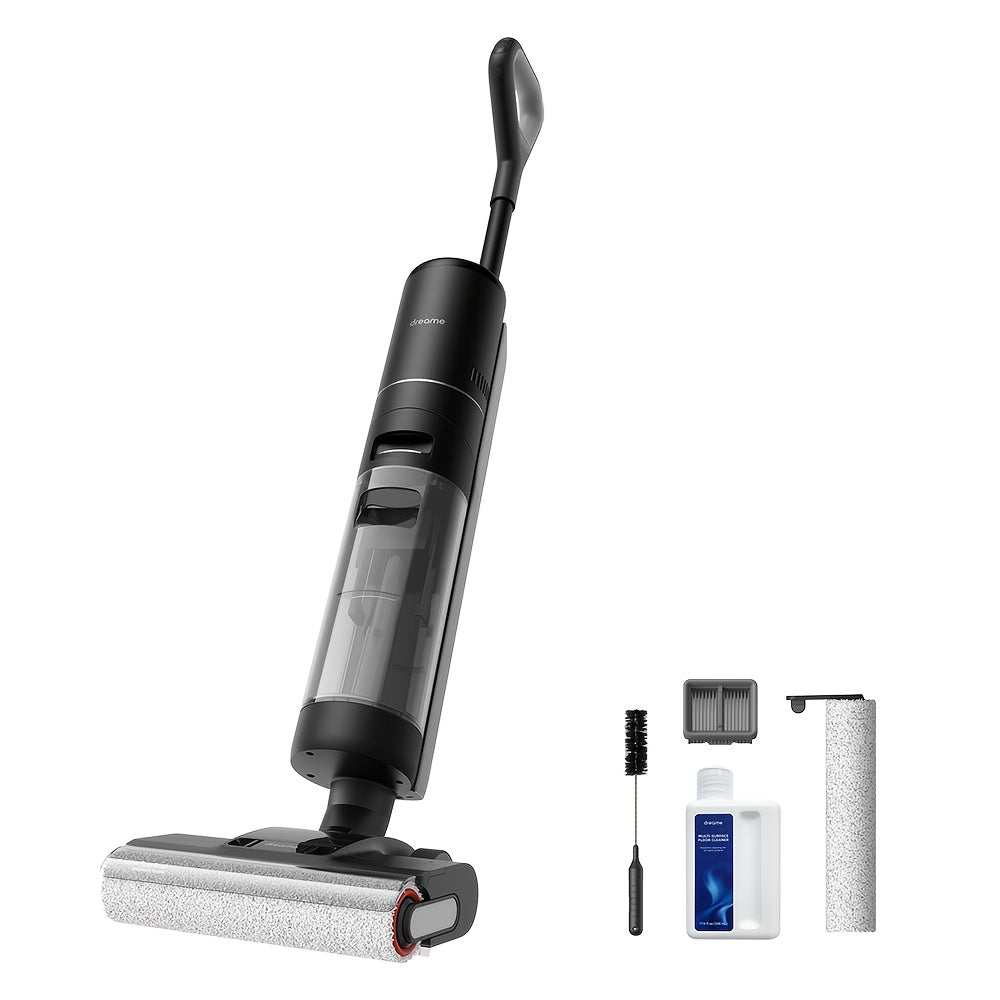 Refurbished DREAME H12 PRO Wet Dry Vacuum Cleaner, Cordless Vacuum Mop All In One, Smart Floor Cleaner for Hard Floor, One-Step Edge to Edge Cleaning with Hot Air Drying