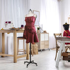 Bonnlo Female Sewing Mannequin, Size 6 Professional Dress Form for Display and Tailor Design, Height Adjustable Torso with Stable Metal Base