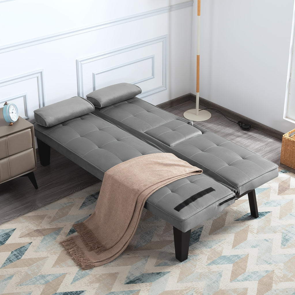 Foldable Sofa Bed with Frame & Fabric Upholstery - Space-Saving Convertible Bed/Sofa for Small Apartments, Dorms, Studios - Modern Sleeper Sofa, Assembly, Comfortable Daybed & Night Rest for Urban Living