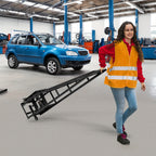 2 Pack Hydraulic Car Ramps, Car Ramp High Lift, 11050LBS Automotive Truck Cars Service Ramps, Low Profile Oil Change Ramps with Support Jack for Car Truck Trailer Garage Repair (Red)