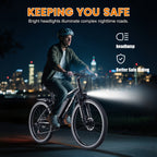 26-Inch Electric Power-Assist Bicycle, 48V 10AH Removable Battery, 749W Peak Power Motor, Up to 45 Miles Range, Max Speed 24MPH for Easier Travel. an Ideal Gift Choice!