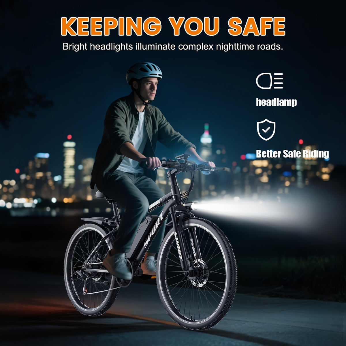 26-Inch Electric Power-Assist Bicycle, 48V 10AH Removable Battery, 749W Peak Power Motor, Up to 45 Miles Range, Max Speed 24MPH for Easier Travel. an Ideal Gift Choice!